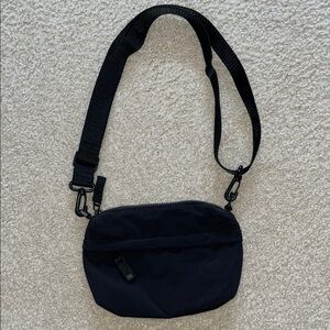 Womens Black Crossbody/Belt Bag